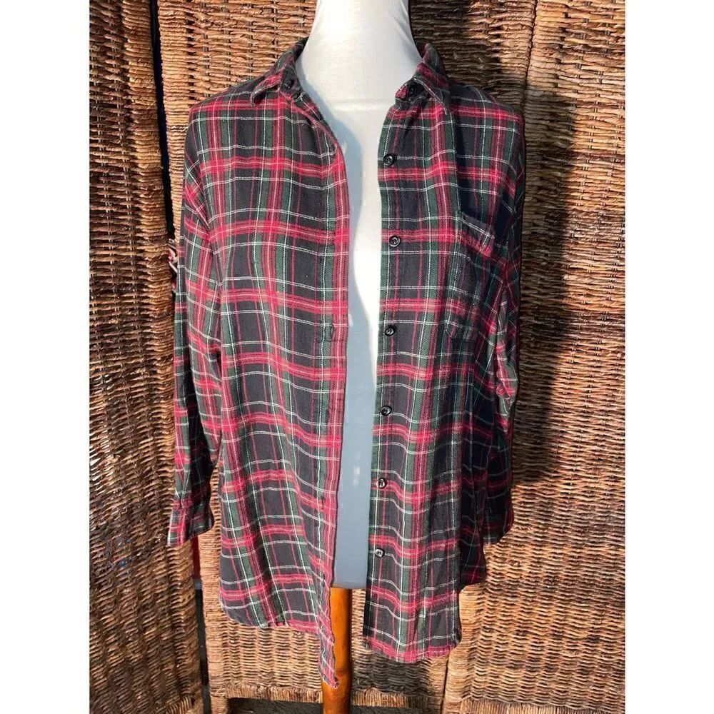 Basic Editions Long-Sleeve Flannel M
